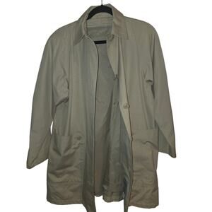 Vintage London Fog Women’s Short Trench Coat Size 10 Button Front Big Pockets